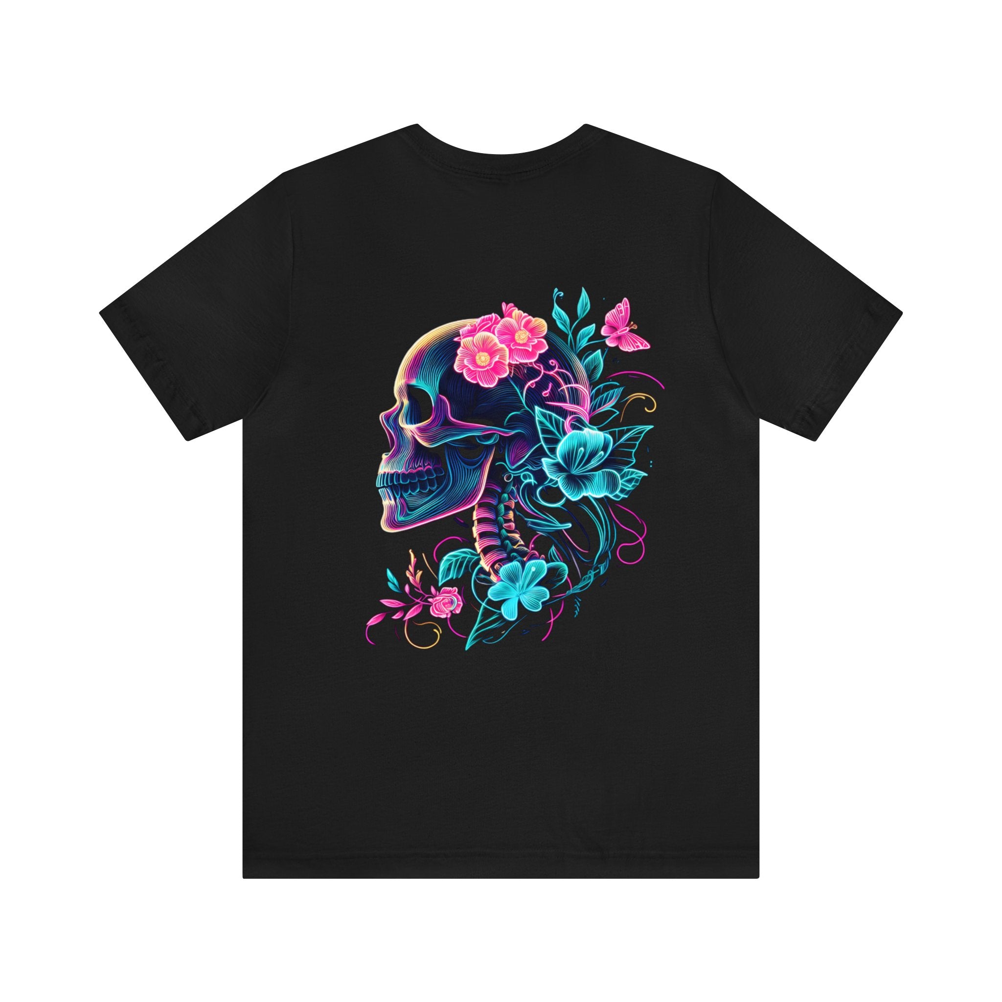 Men's Neon Skull & Flower T-Shirt – Ochto